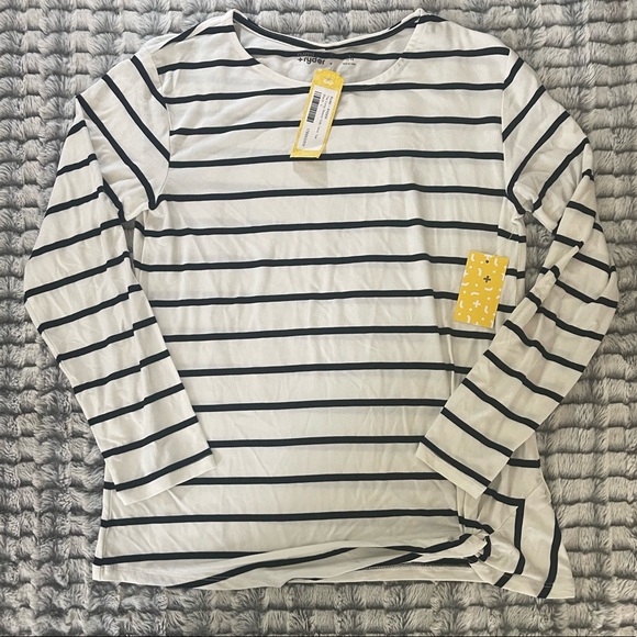Long sleeve stripped girls shirt! - Picture 1 of 3